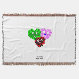 Herz Fuzzies Throw Blanket Decke