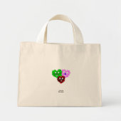 Herz Fuzzies Tiny Tote Bag Mini Stoffbeutel (Vorne)