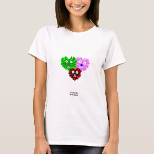 Herz Fuzzies Weibliches Basic T-Shirt