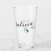 Herz-Galizien-Flagge, Galician, Galiza Glas (Rückseite)