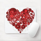 Herz_Gears_01 Mousepad (Mit Mouse)