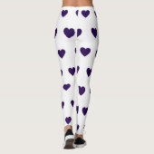 Herz gedruckte Leggings (Rückseite)