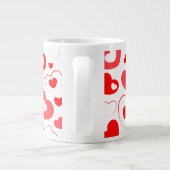 Herz gedruckte Tasse (Rückseite)