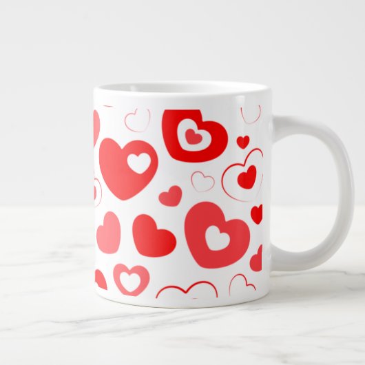 Herz gedruckte Tasse (Rechts)