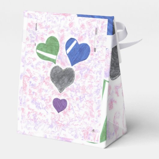 "Herz" - Gefälligkeitsbox Geschenkschachtel (Rückseite)