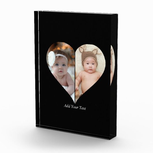 Herz geformt 2 Foto Collage (Rechts)