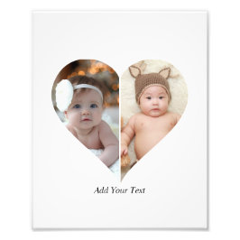 Herz geformt 2 Foto Collage