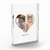 Herz geformt 2 Foto Collage (Links)