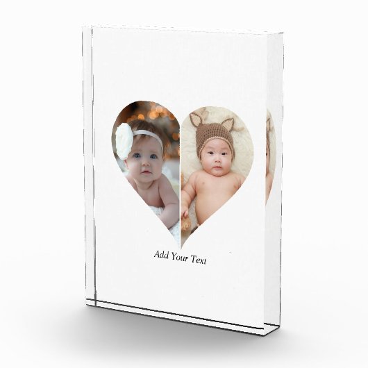 Herz geformt 2 Foto Collage (Rechts)