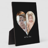 Herz geformt 2 Foto Collage Fotoplatte (Seite)