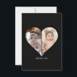 Herz geformt 2 Foto Collage Karte<br><div class="desc">Dieses Design in Form eines Custom Heart Shaped Fotos arrangiert wunderbar Ihre Lieblings-Erinnerungen in Herzform und symbolisiert Liebe und Verbindung. Dieses Design ist perfekt für besondere Anlässe wie Jubiläen, Hochzeiten oder Valentinstag geeignet und hebt Ihre gepflegten Momente aussagekräftig und kunstvoll hervor. Sein einzigartiges Layout schafft einen visuell faszinierenden Sake, der...</div>
