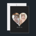 Herz geformt 2 Foto Collage Karte<br><div class="desc">Dieses Design in Form eines Custom Heart Shaped Fotos arrangiert wunderbar Ihre Lieblings-Erinnerungen in Herzform und symbolisiert Liebe und Verbindung. Dieses Design ist perfekt für besondere Anlässe wie Jubiläen, Hochzeiten oder Valentinstag geeignet und hebt Ihre gepflegten Momente aussagekräftig und kunstvoll hervor. Sein einzigartiges Layout schafft einen visuell faszinierenden Sake, der...</div>