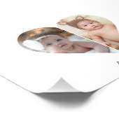 Herz geformt 2 Foto Collage Poster (Ecke)