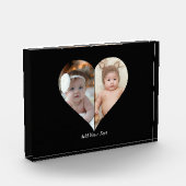 Herz geformt 2 Foto Collage Poster (Links)