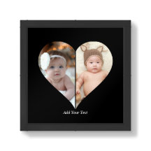 Herz geformt 2 Foto Collage