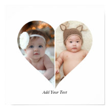 Herz geformt 2 Foto Collage