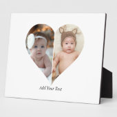 Herz geformt 2 Foto Collage Poster Fotoplatte (Seite)