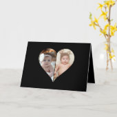 Herz geformt 2 Foto Collage Poster Karte (Gelbe Blume)