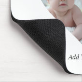 Herz geformt 2 Foto Collage Poster Mousepad (Ecke)