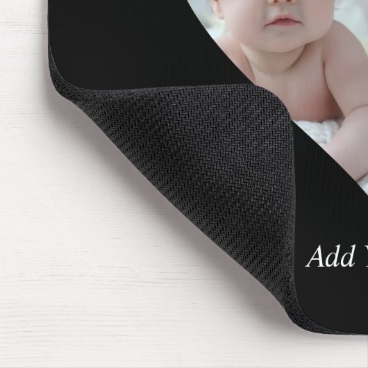 Herz geformt 2 Foto Collage Poster Mousepad (Ecke)