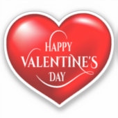 Herz geformt 3D-Liebe Symbol-50420 Aufkleber (Vorderseite)