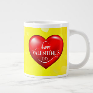 Herz geformt 3d Rote Liebe Symbol-50420 Jumbo-Tasse