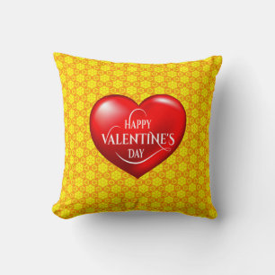 Herz geformt 3d Rote Liebe Symbol-50420 Kissen