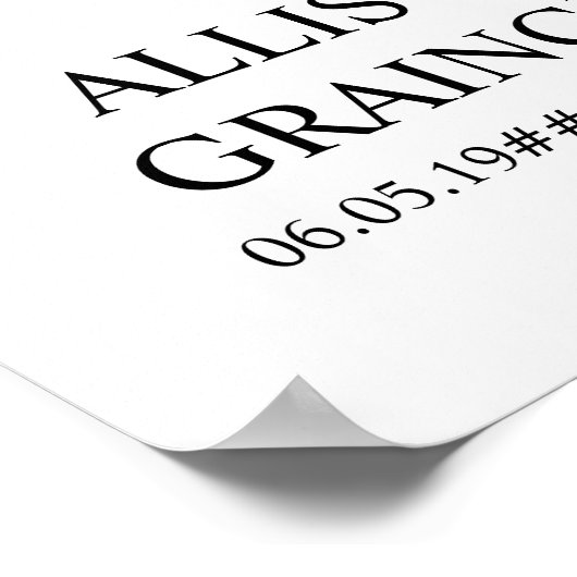 Herz geformt 9 Foto Collage Forever in unseren Her Poster (Ecke)