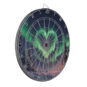 Herz geformt Aurora Borealis Dartscheibe (Vorderseite Links)