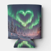 Herz geformt Aurora Borealis Dosenkühler (Rückseite)
