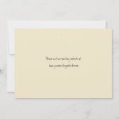 Herz geformt Skeleton Hände Creepy Goth Wedding Einladung (Rückseite)