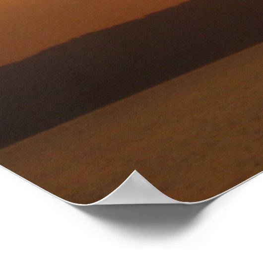 Herz geformt Sun Print Poster (Ecke)