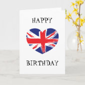 Herz-geformte Karte (Gelbe Blume)