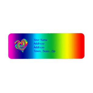 Herz-geformte Regenbogen-Rotation