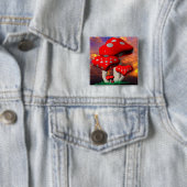 Herz-geformte Wulstling Muscaria Pilze Button (Beispiel)