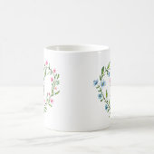 Herz-geformter BlumenKranz Kaffeetasse (Mittel)