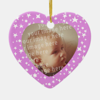 Herz-geformter Foto-Rahmen Keramik Ornament