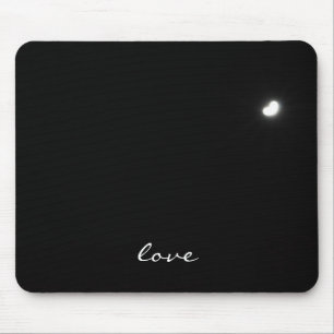 Herz-geformter Mond Mousepad