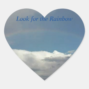 Herz geformter rianbow Aufkleber