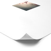 Herz gefüllt mit Bursting Red Blume Poster (Ecke)