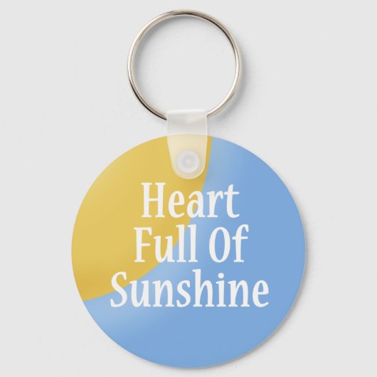 Herz gefüllt mit der Sunshine Key Chain Schlüsselanhänger (Vorderseite)