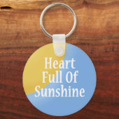 Herz gefüllt mit der Sunshine Key Chain Schlüsselanhänger (Vorderseite)
