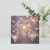 Herz gefüllt mit Licht Feiertagskarte (Stehend Vorderseite)