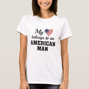 Herz gehört Amerikaner T-Shirt