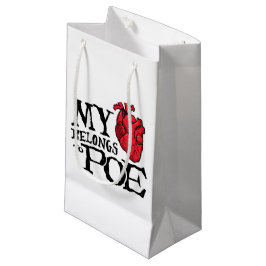 Herz gehört Poe-Geschenk-Tasche Kleine Geschenktüte