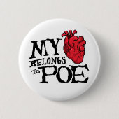 Herz gehört Poe-Knopf Button (Vorderseite)