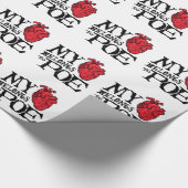 Herz gehört Poe-Packpapier Geschenkpapier (Ecke)