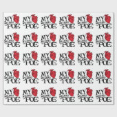 Herz gehört Poe-Packpapier Geschenkpapier (Flach)