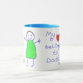 Herz gehört Vati Tasse (Zentrum)