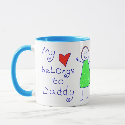 Herz gehört Vati Tasse (Links)